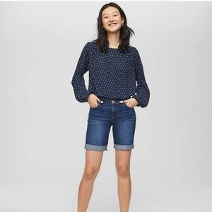 NWT LOFT Denim Bermuda Shorts